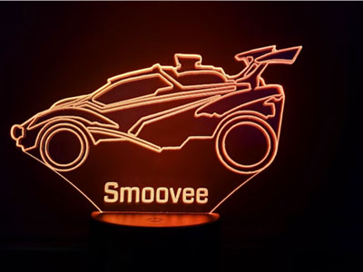 Esports Car, Custom Gamer Desk Lamp, Led Lamp