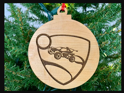 Rocket League Christmas Ornament